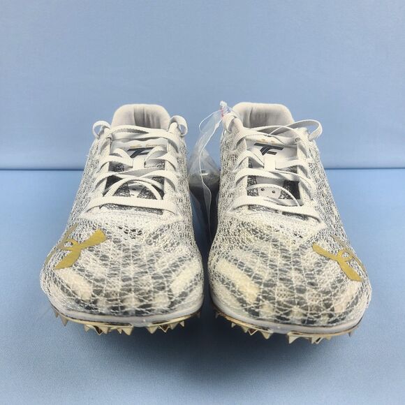 Under Armour Track Cleats Mens Size 7.5 HOVR Miler Pro 3 Grey Metallic Gold main image 11
